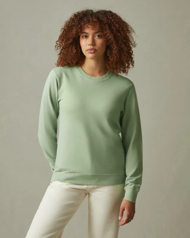 Lightweight Cotton Crew Sweatshirt - Forest Shade made by American Giant