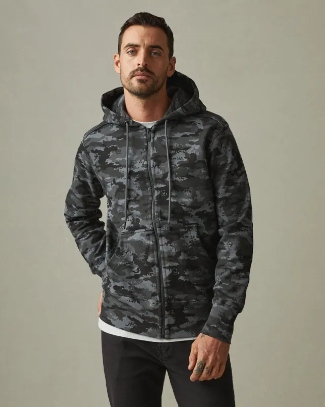 Classic Full Zip - Iron Gate Digital Camo made by American Giant