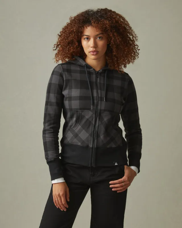 Classic Full Zip - Stealth Plaid sold by American Giant
