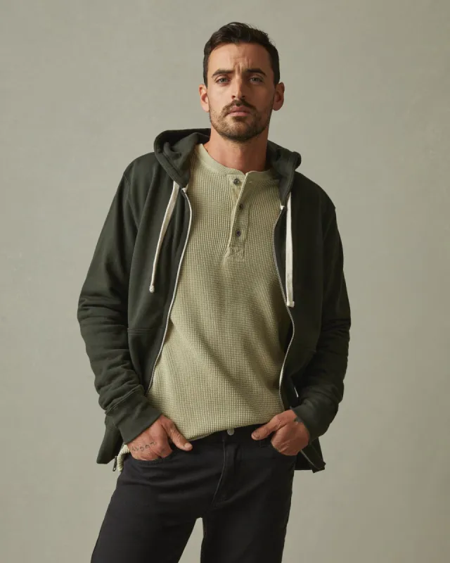 Carolina Midweight Full Zip - Dark Elm sold by American Giant