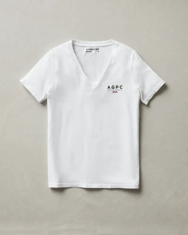 AGPC: Women's Classic Cotton V-Neck Tee - White sold by American Giant