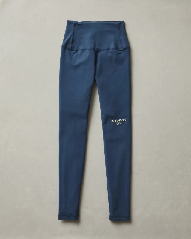 AGPC: Women's Cotton Stretch Legging - Nautical Blue sold by American Giant