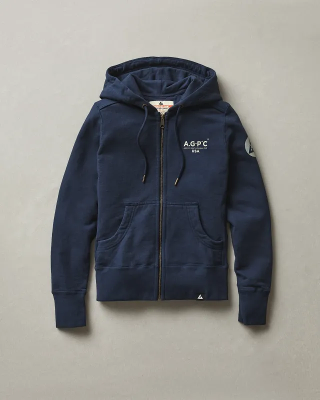 AGPC: Women's Classic Full Zip - Oxford Blue sold by American Giant