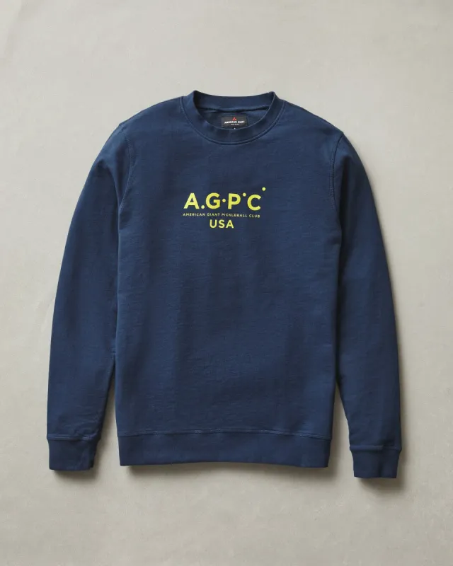 AGPC: Lightweight Cotton Crew Sweatshirt - Varsity Blue sold by American Giant