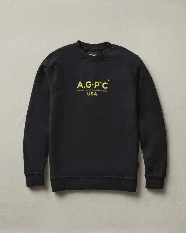 AGPC: Lightweight Cotton Crew Sweatshirt - Black sold by American Giant