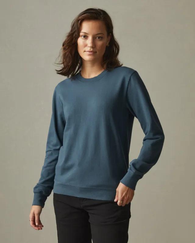 Lightweight Cotton Crew Sweatshirt - Winter Sky sold by American Giant