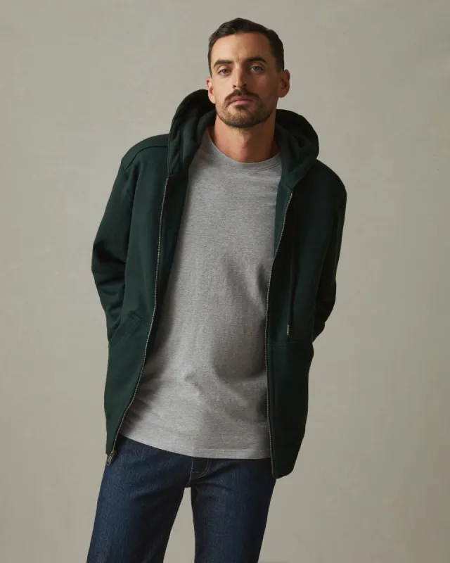 Relaxed Classic Full Zip - Dark Forest sold by American Giant