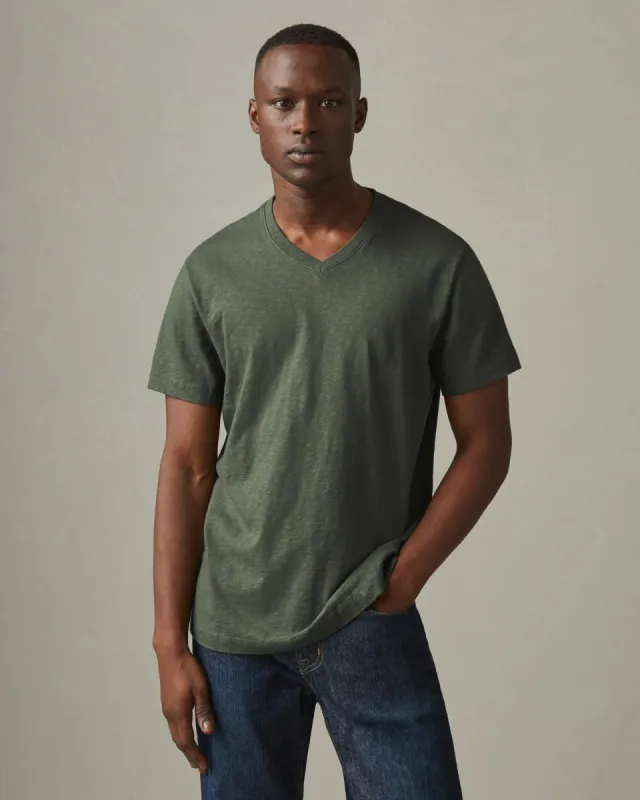 Premium Slub V-Neck Tee - Sage sold by American Giant