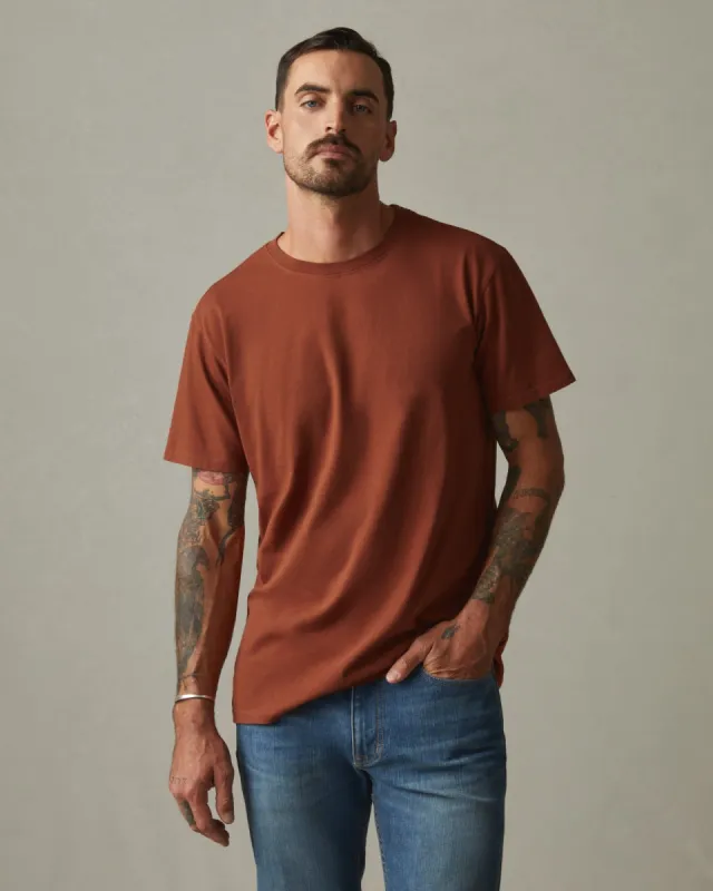 Classic Cotton Crew Tee - Smoked Cayenne sold by American Giant