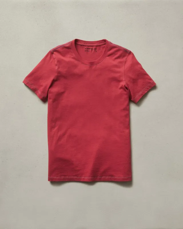 Women's Contrast Stitch Tee - Southwest Red sold by American Giant