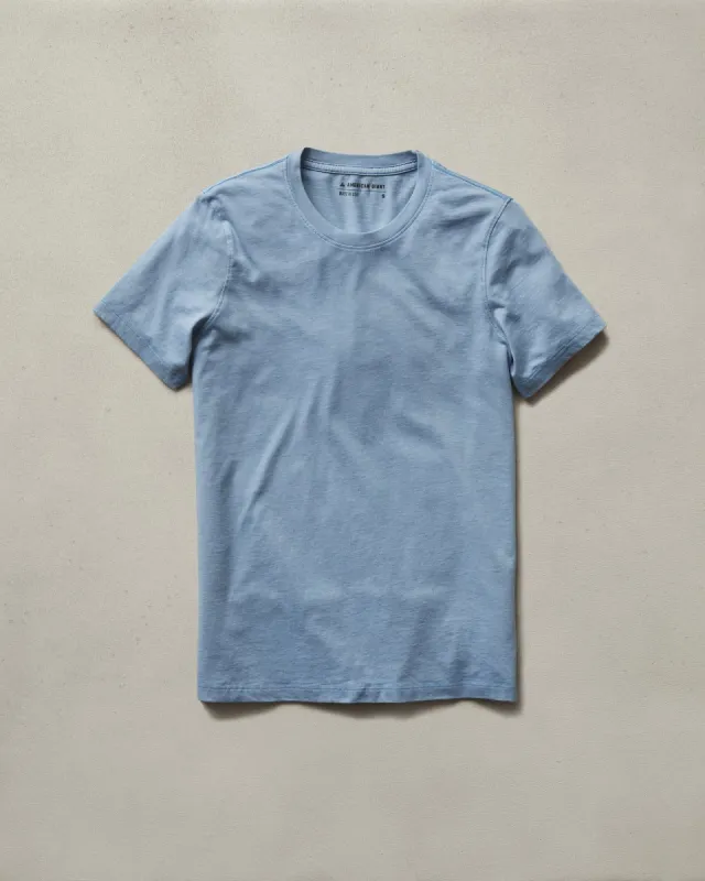 Men's Contrast Stitch Tee - Rain Washed sold by American Giant