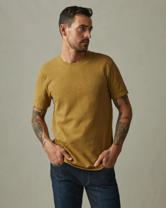 Premium Slub Crew Tee - Whiskey made by American Giant