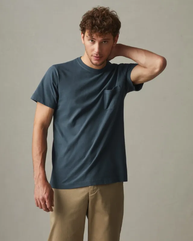 Men's Heavyweight Pocket Tee - Winter Sky sold by American Giant