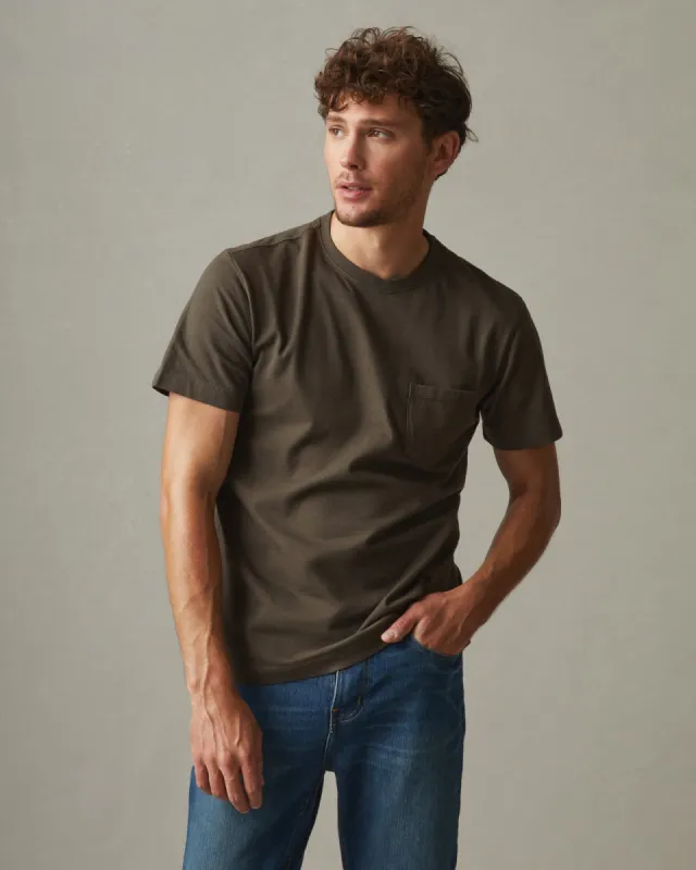 Heavyweight Pocket Tee - Oak sold by American Giant