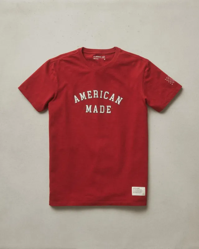 American Made T-Shirt - Real Red sold by American Giant