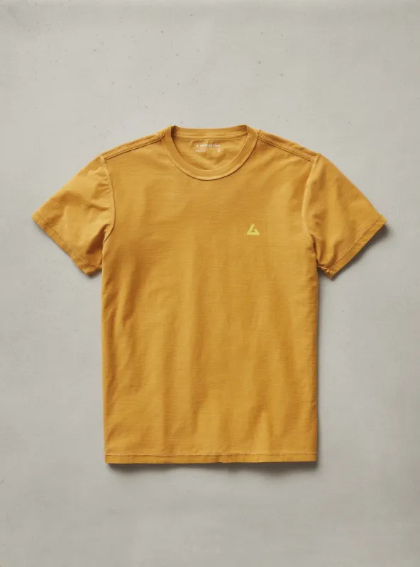Women's Sun Faded Crew Tee - Sunglow sold by American Giant