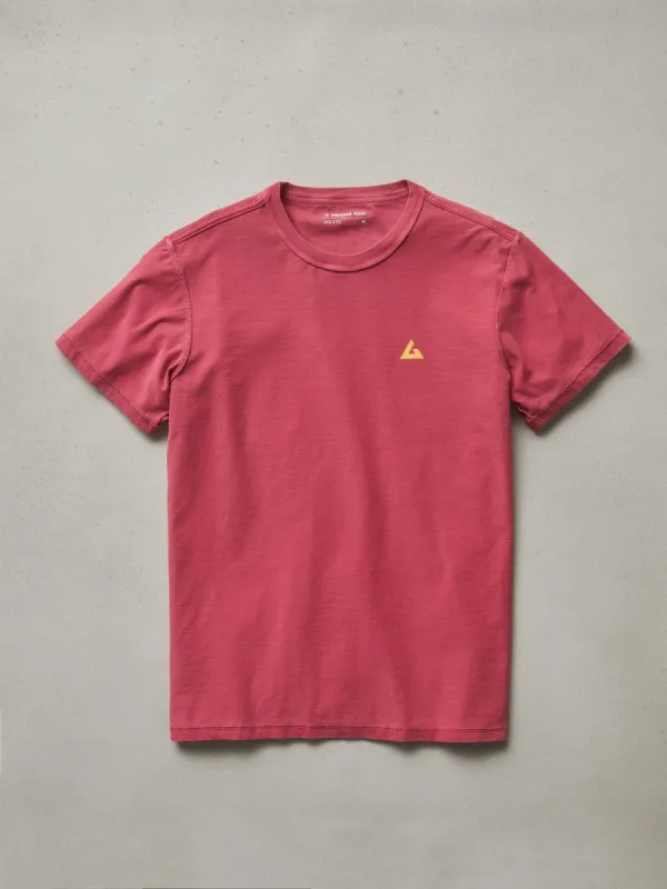 Women's Sun Faded Crew Tee - Bright Rose sold by American Giant