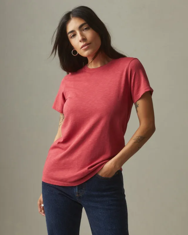 Premium Slub Crew Tee - Southwest Red sold by American Giant