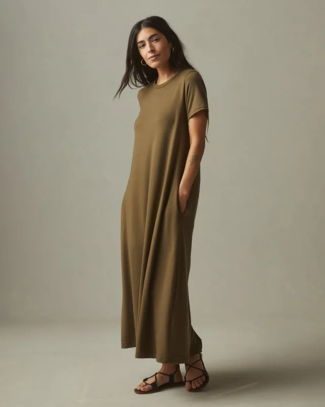 Women's Flex Maxi Dress - Beech made by American Giant
