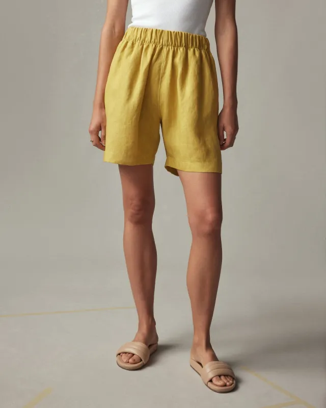 Easy Linen Short - Flaxen sold by American Giant