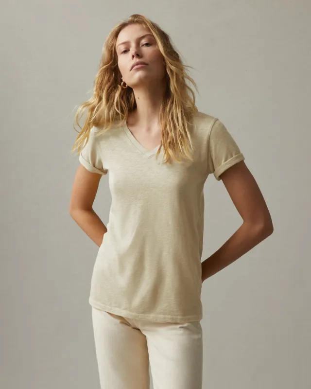 Premium Slub V-Neck Tee - Castle Wall sold by American Giant