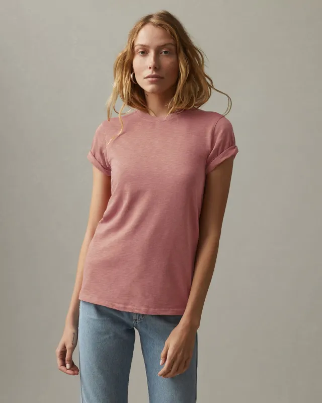 Premium Slub Crew Tee - Withered Rose sold by American Giant