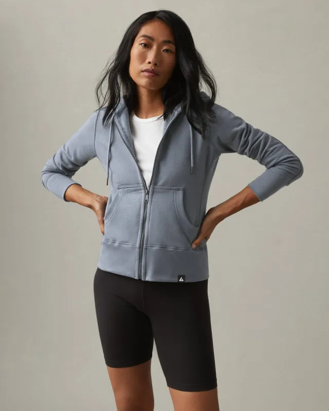 Classic Full Zip - Dusty Blue sold by American Giant