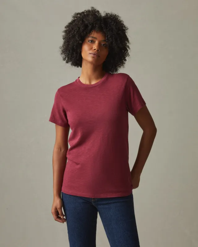 Premium Slub Crew Tee - Bonfire Red sold by American Giant