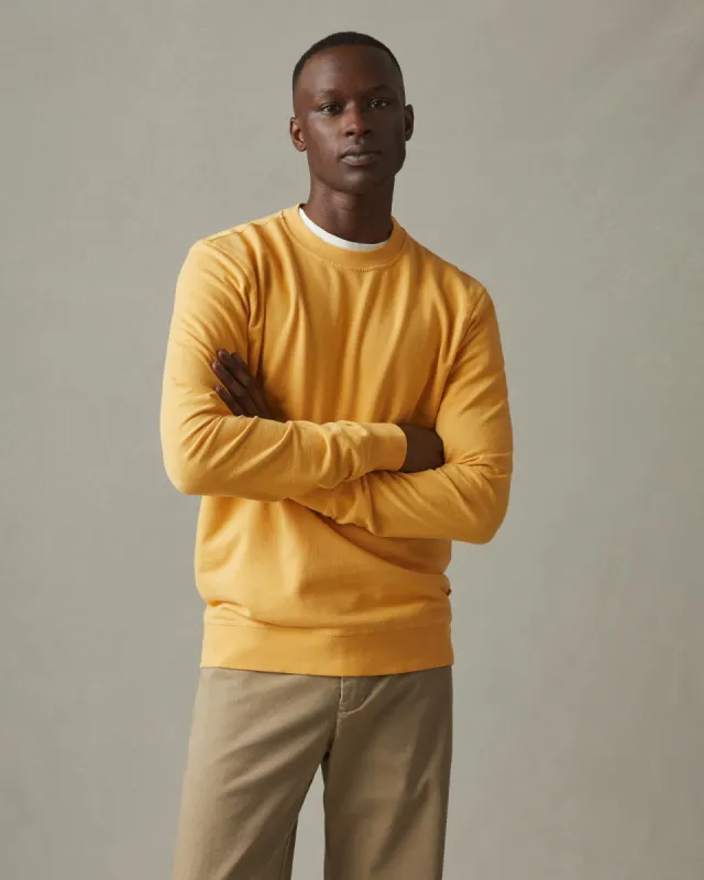 Lightweight Cotton Crew Sweatshirt - Golden Apricot sold by American Giant