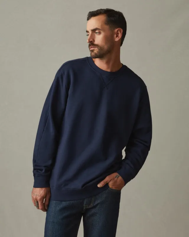 Premium Midweight Crew - Dress Navy sold by American Giant