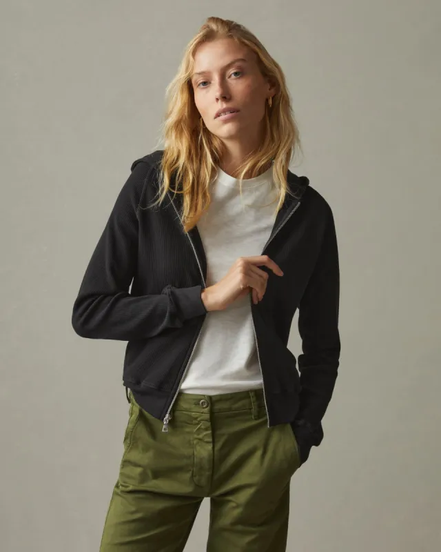 Women's Waffle Hoodie - Meteorite sold by American Giant