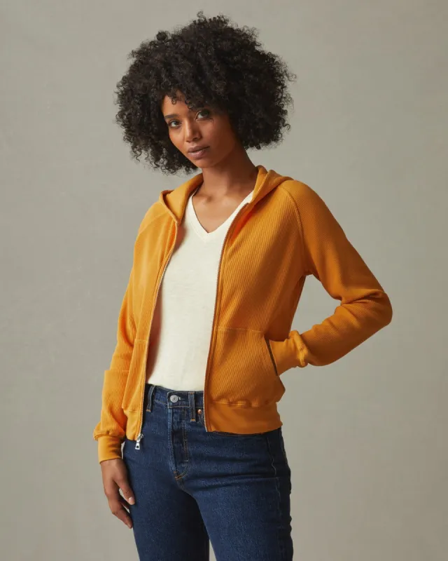 Women's Waffle Hoodie - Butterscotch sold by American Giant