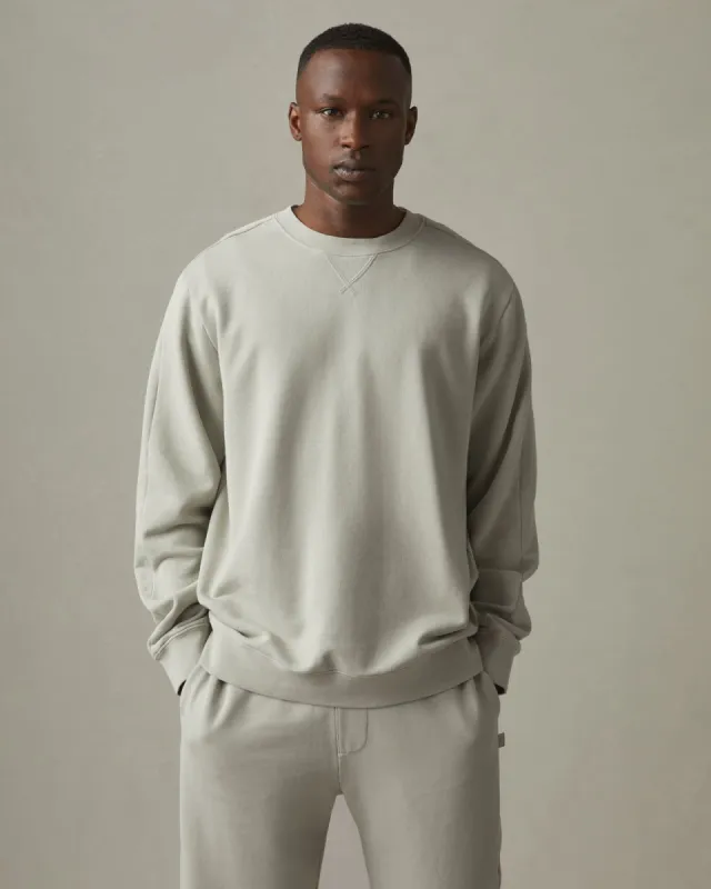 Premium Midweight Crew - Greystone sold by American Giant