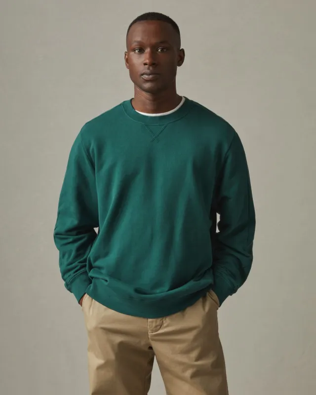 Premium Midweight Crew - Monstera Green sold by American Giant