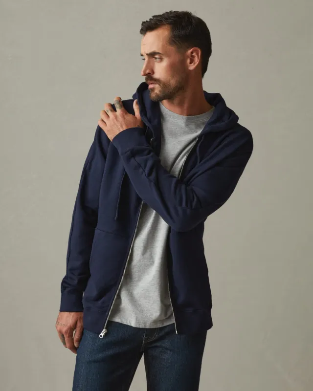 Men's Premium Midweight Full Zip - Dress Navy sold by American Giant