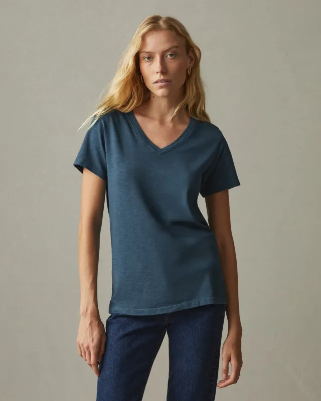 Premium Slub V-Neck Tee - Winter Sky sold by American Giant