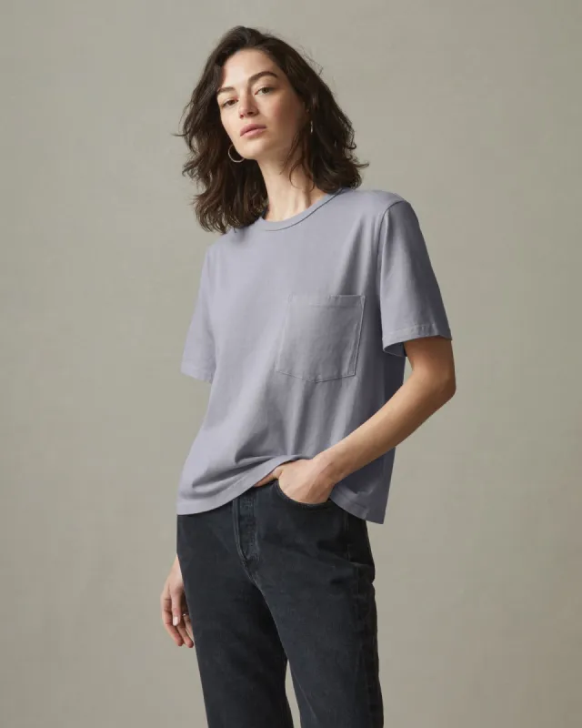 Heavyweight Boyfriend Tee - Grey Glass sold by American Giant