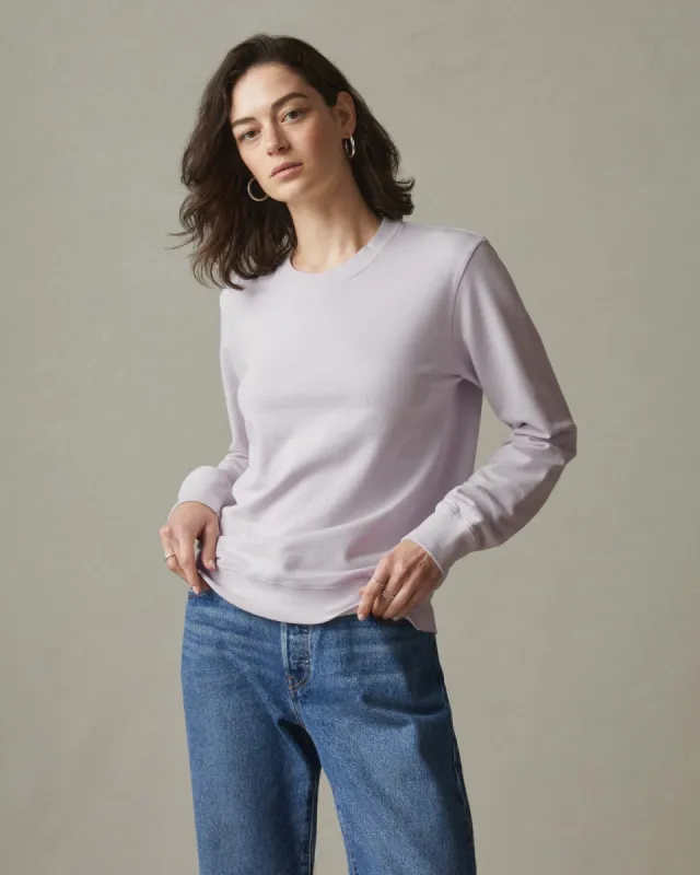 Lightweight Cotton Crew Sweatshirt - Mauve Mist sold by American Giant