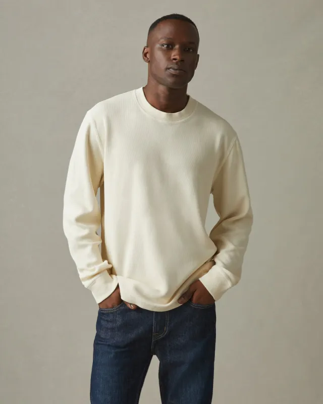 Cotton Crew Sweater - Cornsilk sold by American Giant