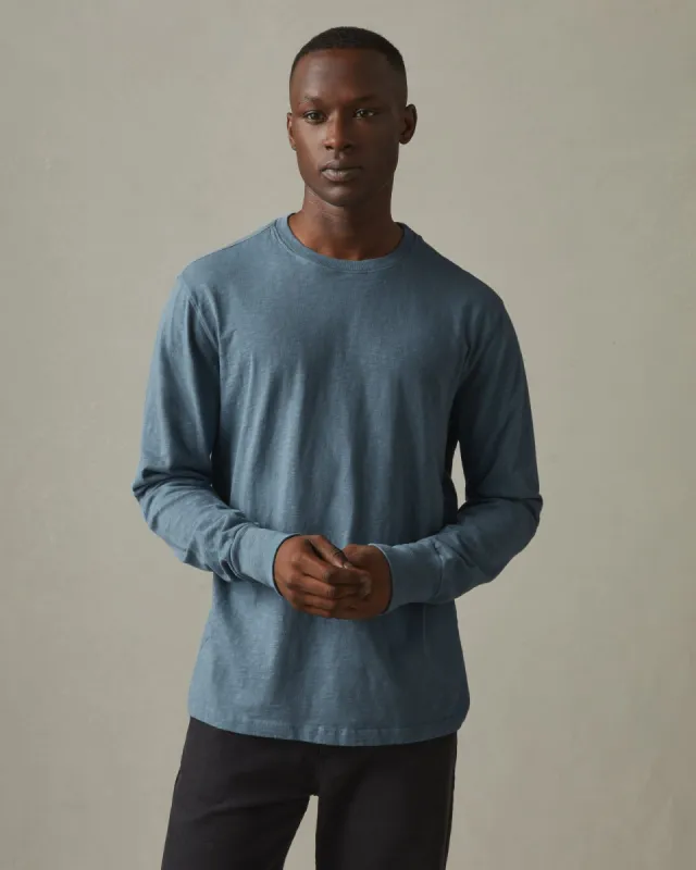 Premium Slub Crew Tee Long Sleeve - Baywater sold by American Giant