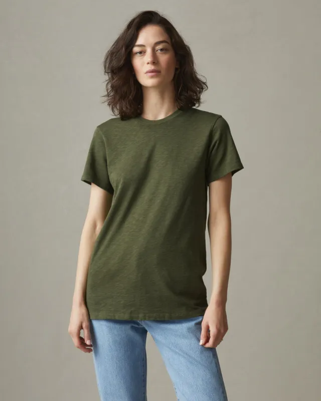 Premium Slub Crew Tee - Moss sold by American Giant