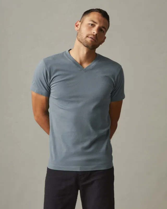 Classic Cotton V-Neck Tee - Lead sold by American Giant