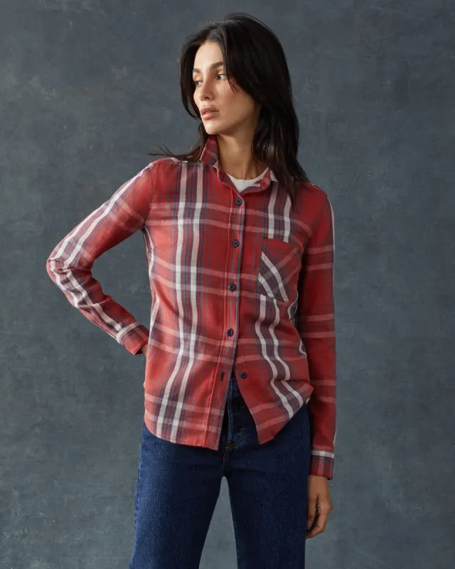 Vintage Flannel - Fireside Red sold by American Giant