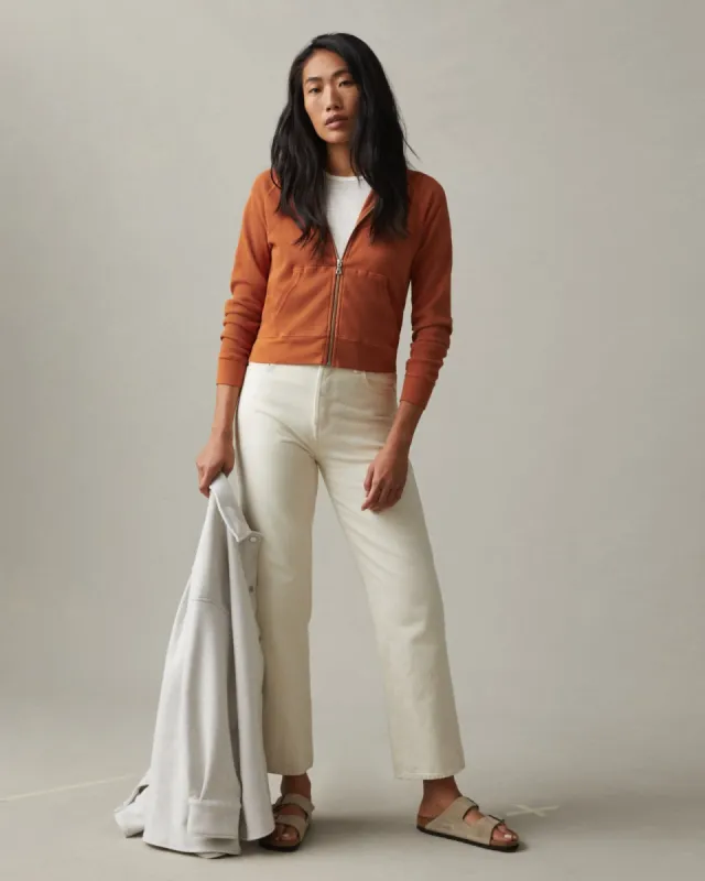 Shrunken Waffle Hoodie - Henna sold by American Giant