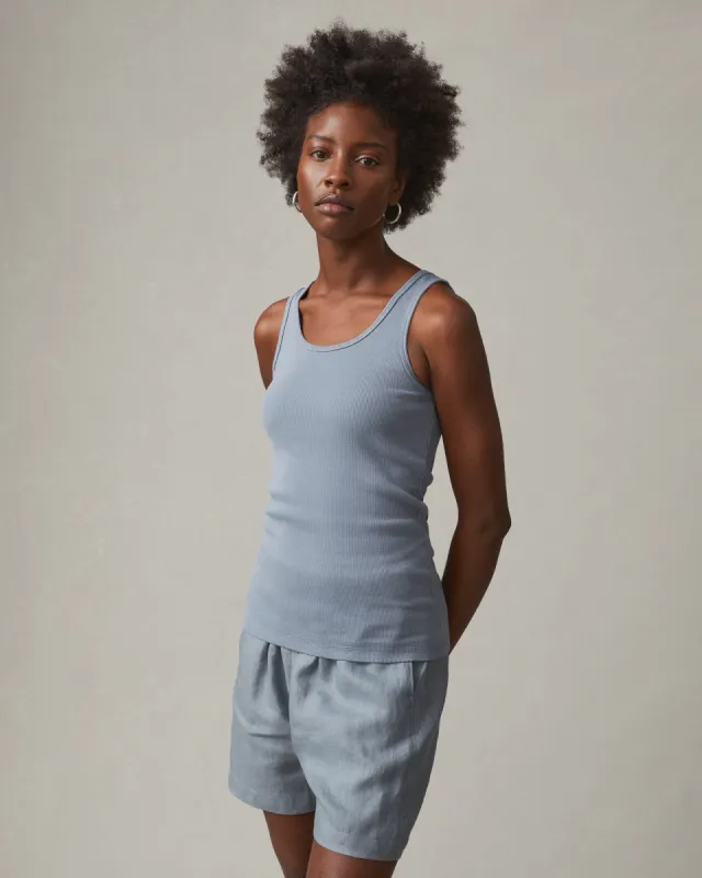 Rib Tank - Dusty Blue sold by American Giant