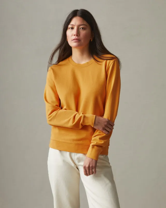Lightweight Cotton Crew Sweatshirt - Butterscotch sold by American Giant