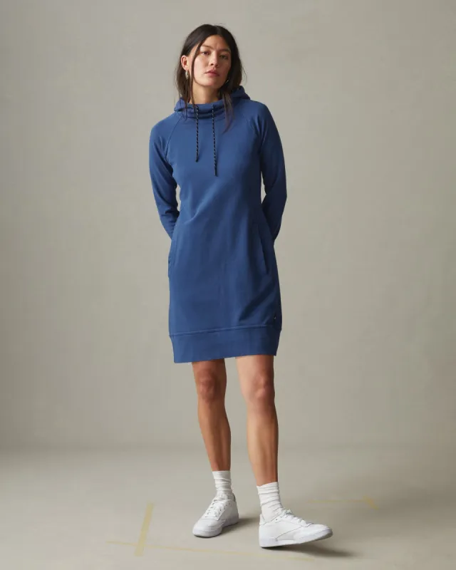 Women's Hoodie Dress - Mediterranean Blue sold by American Giant