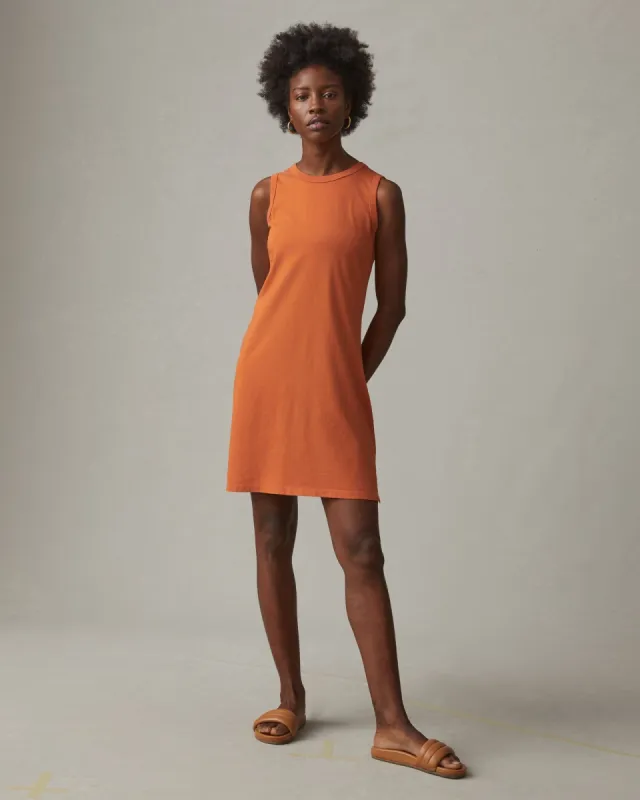 Women's Muscle Tee Dress - Henna sold by American Giant