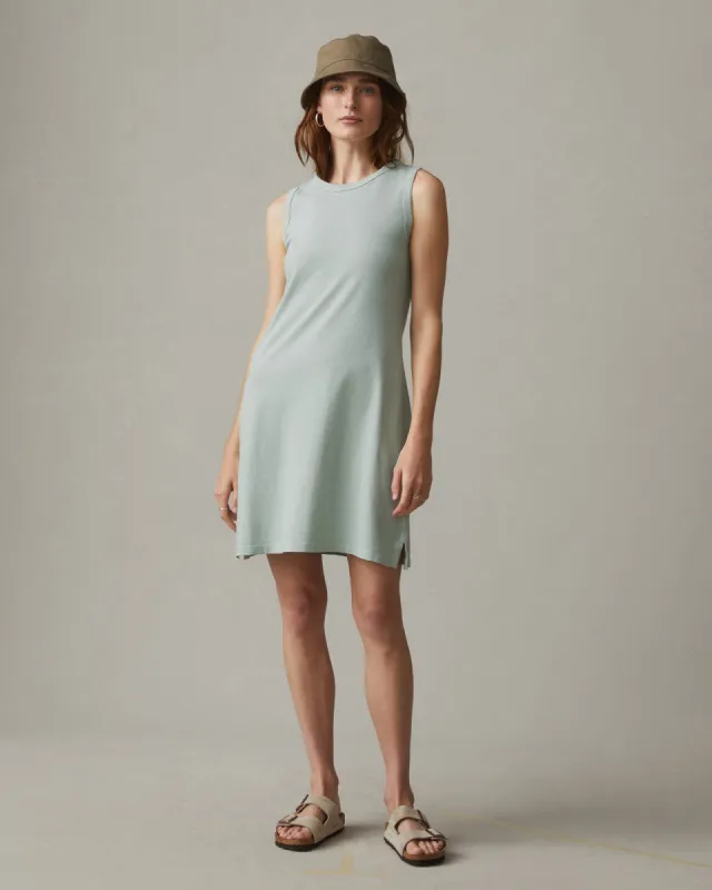 Muscle Tee Dress - Aqua Grey sold by American Giant