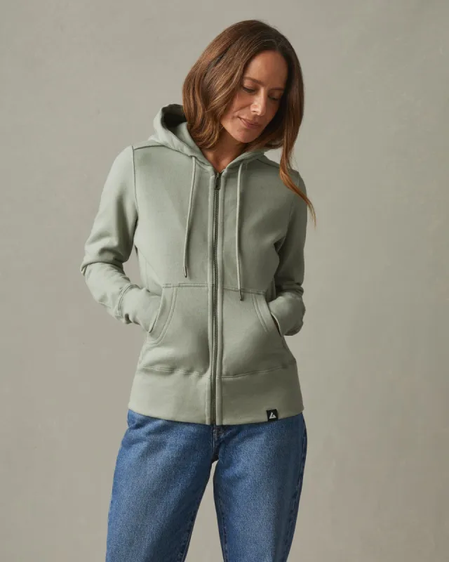 Classic Full Zip - Light Fatigue sold by American Giant